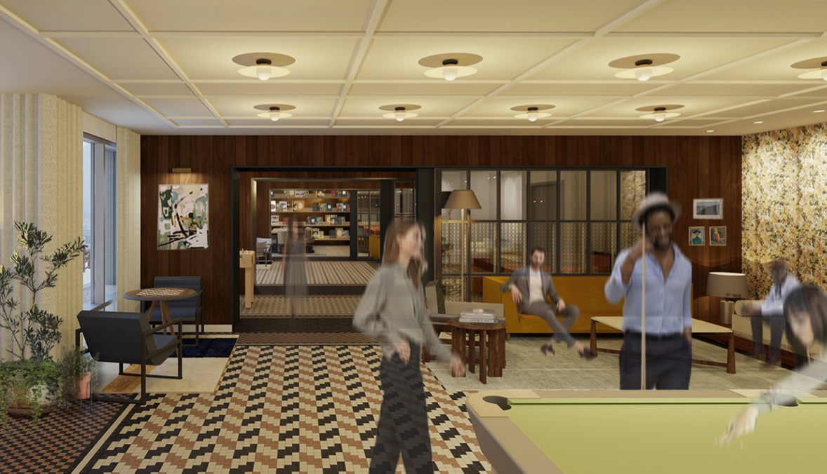 Broad-and-Washington-Featured-Image A generated image of the interior of the apartment building